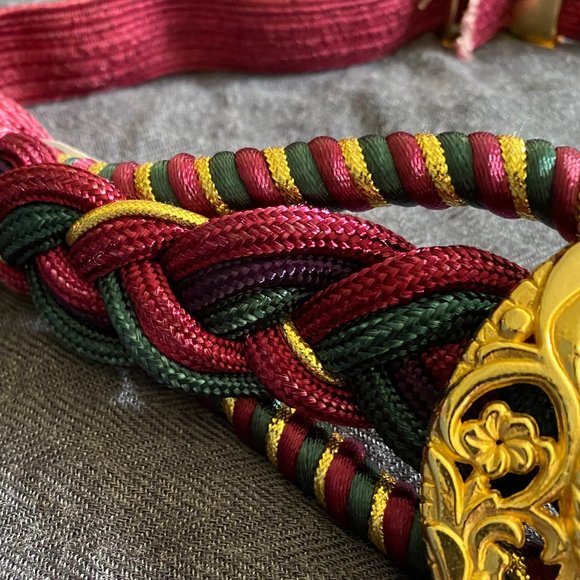 Vintage Casual Corner Ornate Jewel Coastal Cowboy Tone Belt: S/M - Picture 2 of 14